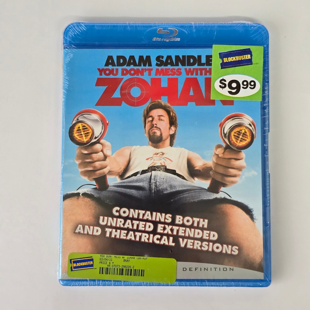 You Don't Mess With The Zohan Blu-ray Adam Sandler Unrated Extended Comedy Sony